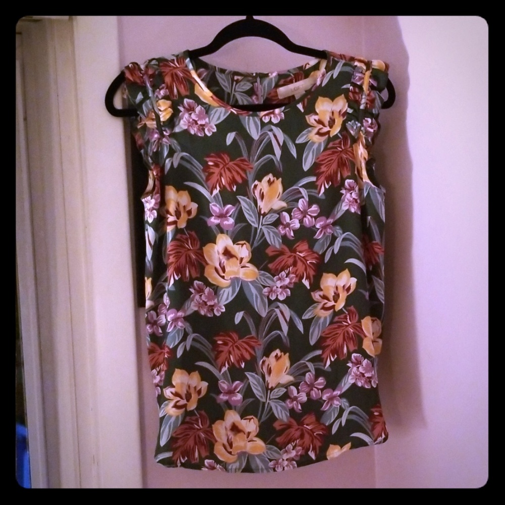 Loft sleeveless dress shirt